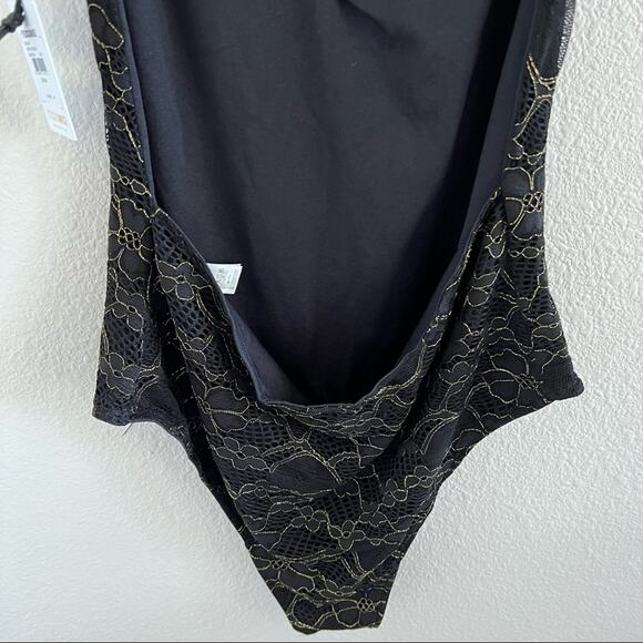 NWT Amuse Society Azalea Bodysuit Black Lace Medium - Picture 11 of 16